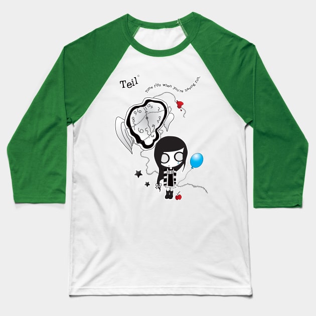 Teil Baseball T-Shirt by Zilnation